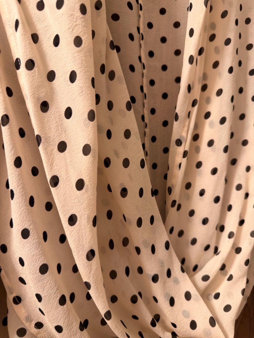 Fifteen Twenty Cream Blouse with Black Polka Dots - Picture 2 of 7